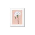 Picture of Single White Flower _GroupedProduct_Rectangle_Portrait_Framed_Matted_