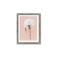 Picture of Single White Flower _GroupedProduct_Rectangle_Portrait_Framed_Matted_