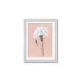 Picture of Single White Flower _GroupedProduct_Rectangle_Portrait_Framed_Matted_