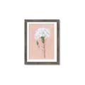 Picture of Single White Flower _GroupedProduct_Rectangle_Portrait_Framed_Matted_