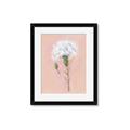 Picture of Single White Flower _GroupedProduct_Rectangle_Portrait_Framed_Matted_