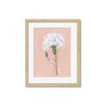 Picture of Single White Flower _GroupedProduct_Rectangle_Portrait_Framed_Matted_