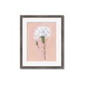 Picture of Single White Flower _GroupedProduct_Rectangle_Portrait_Framed_Matted_