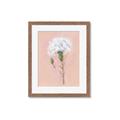 Picture of Single White Flower _GroupedProduct_Rectangle_Portrait_Framed_Matted_