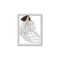 Picture of Lady Checks I _GroupedProduct_Rectangle_Portrait_Framed_Matted_