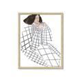 Picture of Lady Checks I _GroupedProduct_Rectangle_Portrait_Framed_Matted_