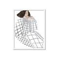 Picture of Lady Checks I _GroupedProduct_Rectangle_Portrait_Framed_Matted_
