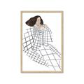 Picture of Lady Checks I _GroupedProduct_Rectangle_Portrait_Framed_Matted_