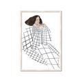 Picture of Lady Checks I _GroupedProduct_Rectangle_Portrait_Framed_Matted_