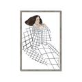 Picture of Lady Checks I _GroupedProduct_Rectangle_Portrait_Framed_Matted_