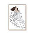Picture of Lady Checks I _GroupedProduct_Rectangle_Portrait_Framed_Matted_