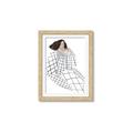 Picture of Lady Checks I _GroupedProduct_Rectangle_Portrait_Framed_Matted_