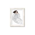 Picture of Lady Checks I _GroupedProduct_Rectangle_Portrait_Framed_Matted_