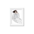 Picture of Lady Checks I _GroupedProduct_Rectangle_Portrait_Framed_Matted_