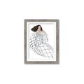 Picture of Lady Checks I _GroupedProduct_Rectangle_Portrait_Framed_Matted_