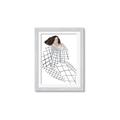 Picture of Lady Checks I _GroupedProduct_Rectangle_Portrait_Framed_Matted_