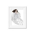 Picture of Lady Checks I _GroupedProduct_Rectangle_Portrait_Framed_Matted_