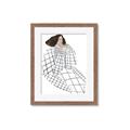 Picture of Lady Checks I _GroupedProduct_Rectangle_Portrait_Framed_Matted_