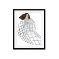Picture of Lady Checks I _GroupedProduct_Rectangle_Portrait_Framed_Matted_