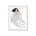 Picture of Lady Checks I _GroupedProduct_Rectangle_Portrait_Framed_Matted_