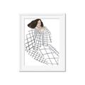 Picture of Lady Checks I _GroupedProduct_Rectangle_Portrait_Framed_Matted_