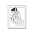 Picture of Lady Checks I _GroupedProduct_Rectangle_Portrait_Framed_Matted_