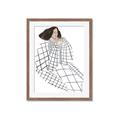 Picture of Lady Checks I _GroupedProduct_Rectangle_Portrait_Framed_Matted_