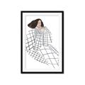 Picture of Lady Checks I _GroupedProduct_Rectangle_Portrait_Framed_Matted_