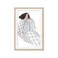 Picture of Lady Checks I _GroupedProduct_Rectangle_Portrait_Framed_Matted_