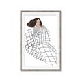 Picture of Lady Checks I _GroupedProduct_Rectangle_Portrait_Framed_Matted_