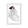 Picture of Lady Checks I _GroupedProduct_Rectangle_Portrait_Framed_Matted_