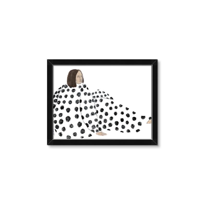 Picture of Lady Polka Dot _GroupedProduct_Rectangle_Landscape_Framed_Matted_