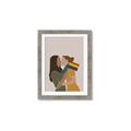 Picture of Two girls with rainbow flag _GroupedProduct_Rectangle_Portrait_Framed_Matted_