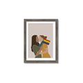 Picture of Two girls with rainbow flag _GroupedProduct_Rectangle_Portrait_Framed_Matted_