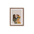 Picture of Two girls with rainbow flag _GroupedProduct_Rectangle_Portrait_Framed_Matted_