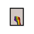 Picture of Rainbow Fist _GroupedProduct_Rectangle_Portrait_Framed_Matted_