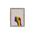 Picture of Rainbow Fist _GroupedProduct_Rectangle_Portrait_Framed_Matted_