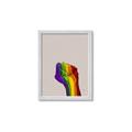 Picture of Rainbow Fist _GroupedProduct_Rectangle_Portrait_Framed_Matted_