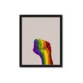 Picture of Rainbow Fist _GroupedProduct_Rectangle_Portrait_Framed_Matted_