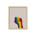 Picture of Rainbow Fist _GroupedProduct_Rectangle_Portrait_Framed_Matted_