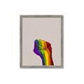 Picture of Rainbow Fist _GroupedProduct_Rectangle_Portrait_Framed_Matted_