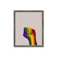 Picture of Rainbow Fist _GroupedProduct_Rectangle_Portrait_Framed_Matted_