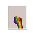 Picture of Rainbow Fist _GroupedProduct_Rectangle_Portrait_Framed_Matted_