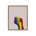 Picture of Rainbow Fist _GroupedProduct_Rectangle_Portrait_Framed_Matted_