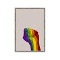Picture of Rainbow Fist _GroupedProduct_Rectangle_Portrait_Framed_Matted_