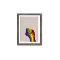 Picture of Rainbow Fist _GroupedProduct_Rectangle_Portrait_Framed_Matted_