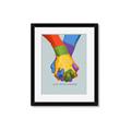 Picture of Rainbow Hands _GroupedProduct_Rectangle_Portrait_Framed_Matted_