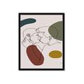 Picture of Line drawn Kiss I _GroupedProduct_Rectangle_Portrait_Framed_Matted_