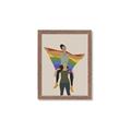 Picture of Two girls with rainbow flag II _GroupedProduct_Rectangle_Portrait_Framed_Matted_