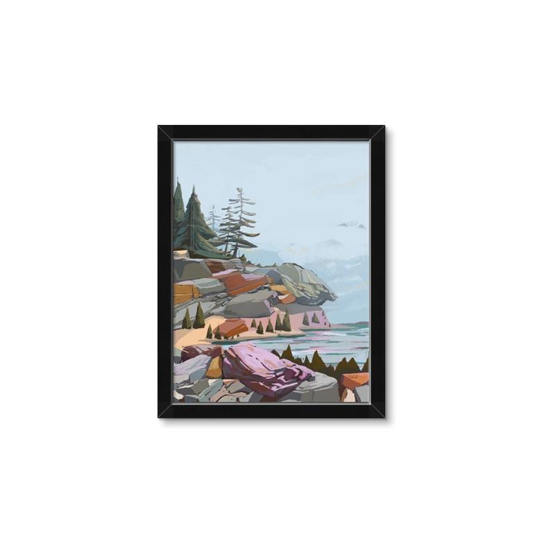 Picture of Coastal Feel I _GroupedProduct_Rectangle_Portrait_Framed_Matted_